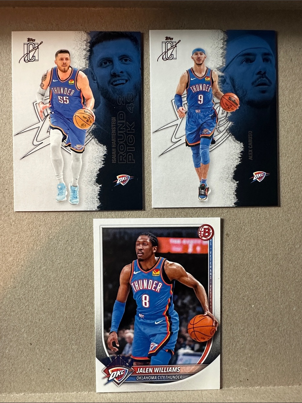 Shai Gilgeous-Alexander Thunder lot of 19 w/ Caruso/Holmgren/Jalen Williams - Picture 9 of 16